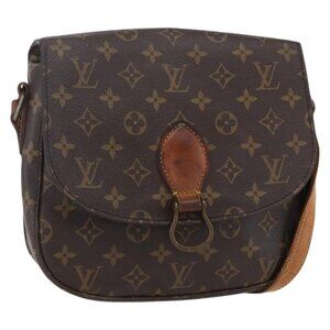 Authentic LOUIS VUITTON Monogram Saint Cloud GM Shoulder Bag M51242 LV
